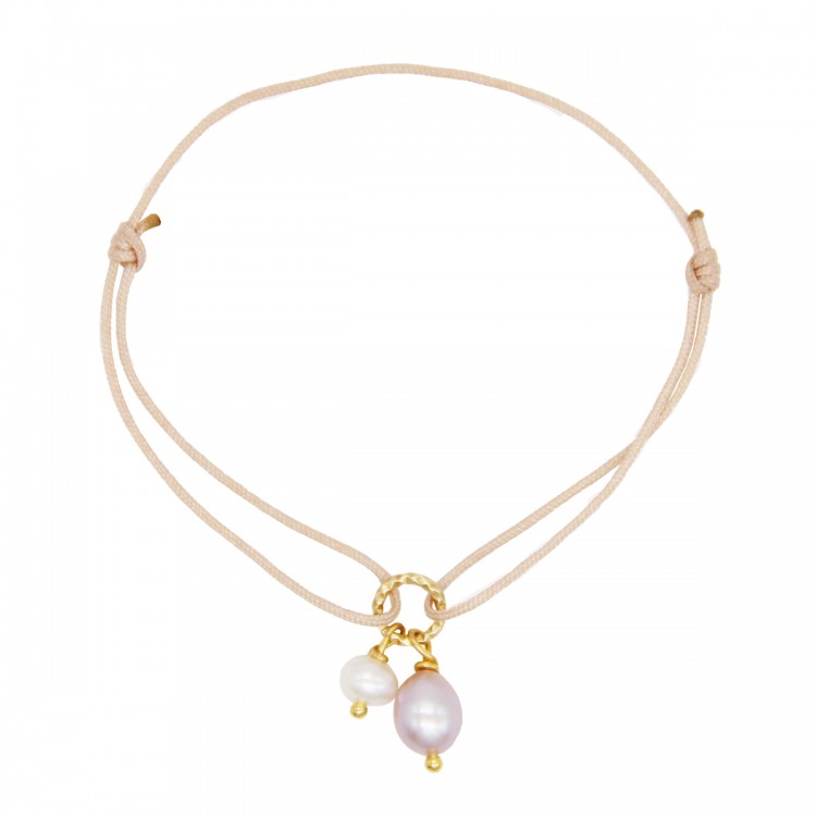 Produktbild von Golden Ring with Pearls Bracelet