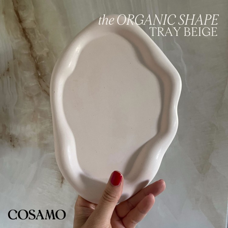 Produktbild von Tablett Organic Shape beige